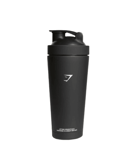 Gymshark Matte Metal Shaker - Black