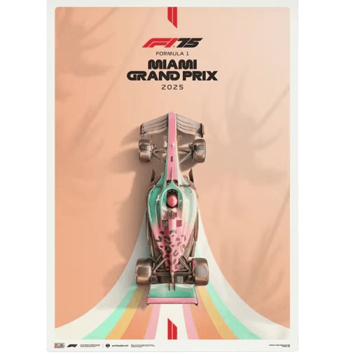 Formula 1 Miami Grand Prix 2025 Official Event Poster