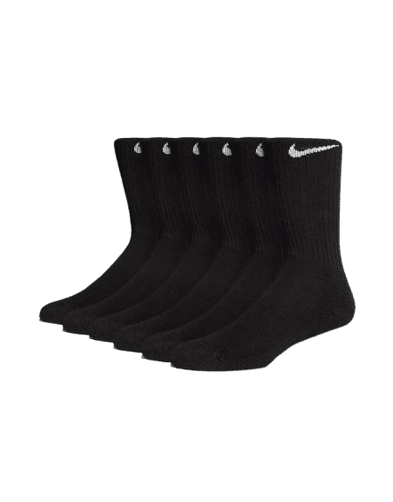 Nike 6-Pack Everyday Cushioned Training Crew Socks