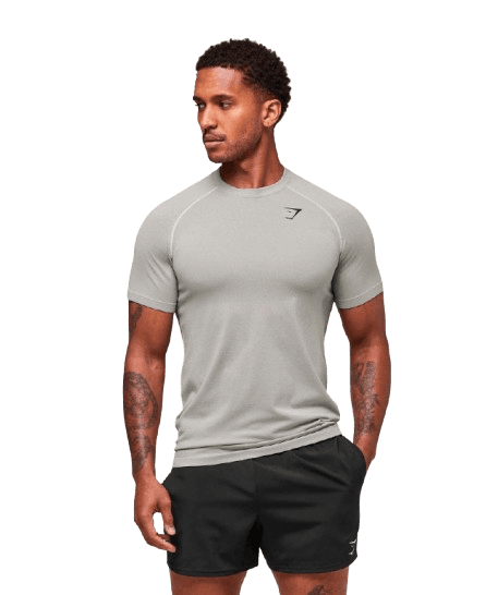Vital Seamless T-Shirt - Light Grey