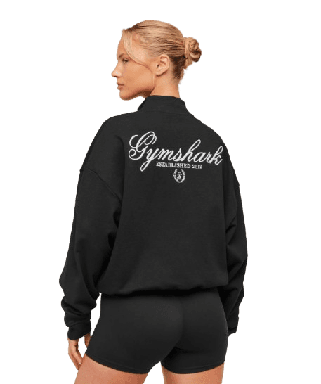 Script Embroidery Oversized Zip Through