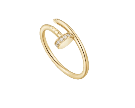 Cartier Juste Un Clou 18ct Yellow-Gold and 0.08ct Brilliant-Cut Diamond Ring