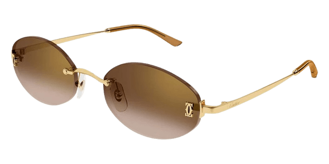 Cartier Rimless Oval Frame CT0592S Sunglasses