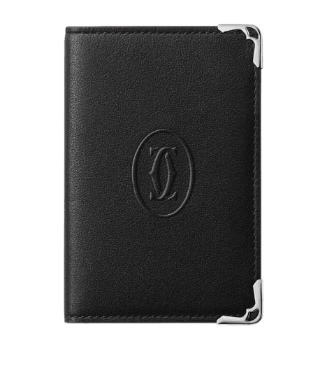 Cartier Leather Must Card Holder - Black