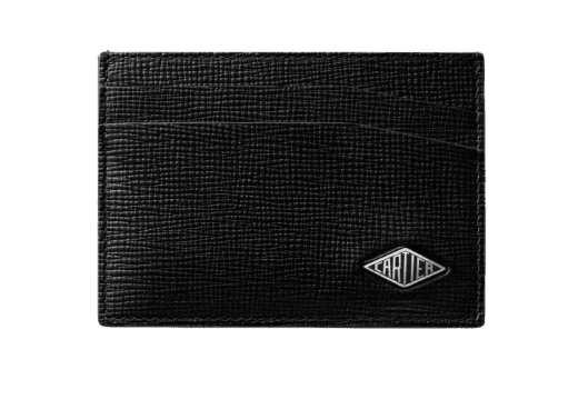 Cartier Losange Double Leather and Palladium Card Holder