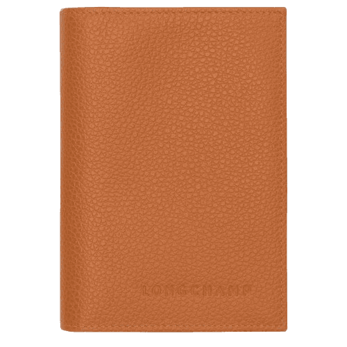 Le Foulonné Passport cover Amber - Leather