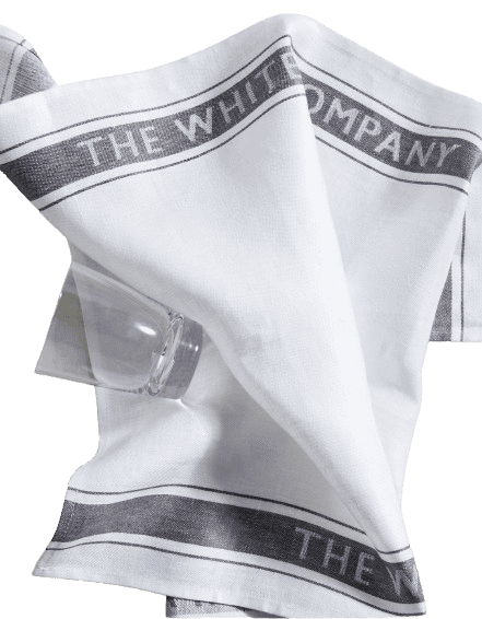 The White Company Linen Glass Cloth Tea Towel