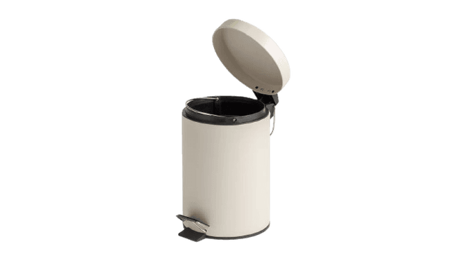 3 Litre Pedal Bin - Cream
