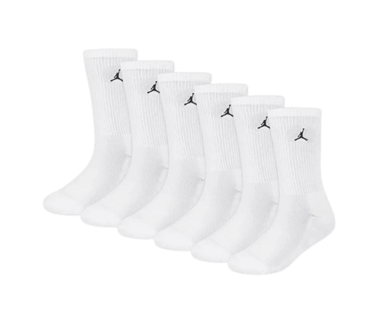 Jordan Everyday Essentials 6 Pack Socks - White