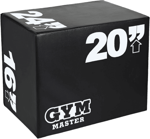 GYM MASTER High Density Foam Plyo Jump Box 16"x20"x24"