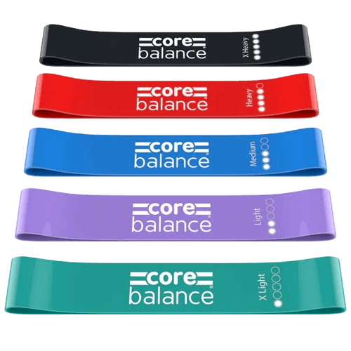 Core Balance Mini Resistance Bands – 5pc Set