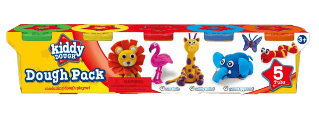 Kiddy Dough 4oz Dough Pack of 5