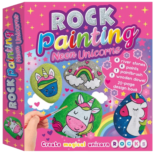 Neon Rock Painting Kit - Unicorns