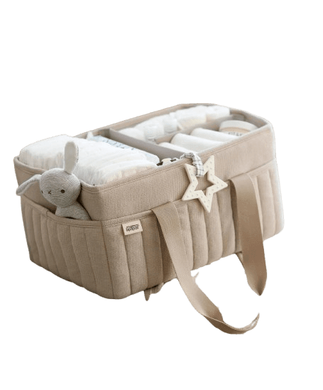 Mamas & Papas Nappy Caddy - Cashmere Waffle