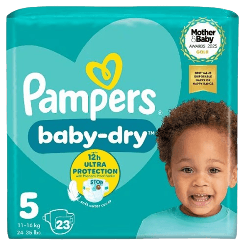 Pampers Baby-Dry Size 5 Nappies Carry Pack x23