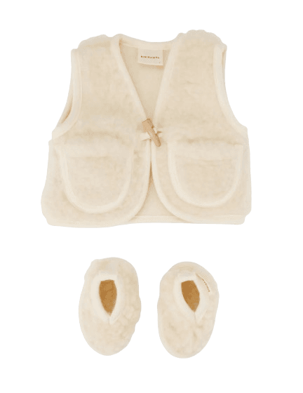 BiniBamba Cosy two-piece merino-wool set