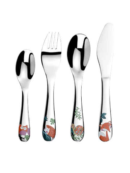 Arthur Price Woodland Stainless Steel Children's 4-Piece Cutlery Set