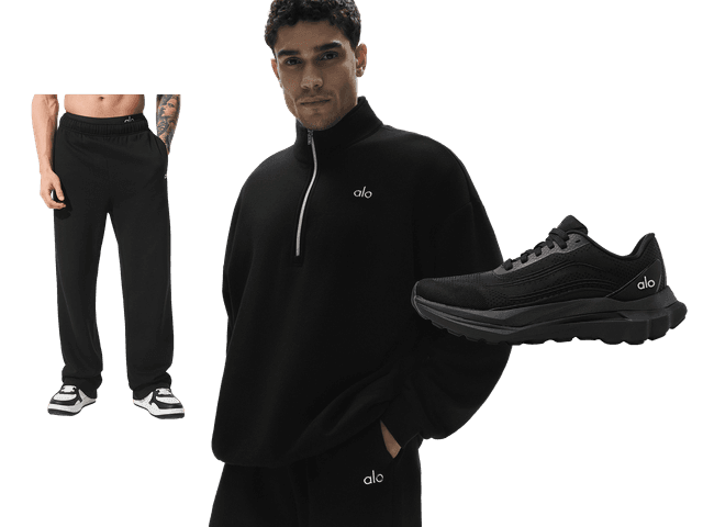 Accolade Bundle - 1/4 Zip Pullover + Straight Leg Sweatpants + ALO Runner