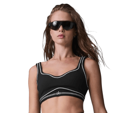 Airbrush Heart Throb Bra-Black