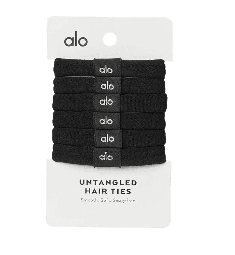 Untangled Hair Tie 6-Pack-Black