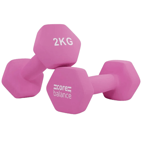 Hex Neoprene Dumbbells Pair 2kg