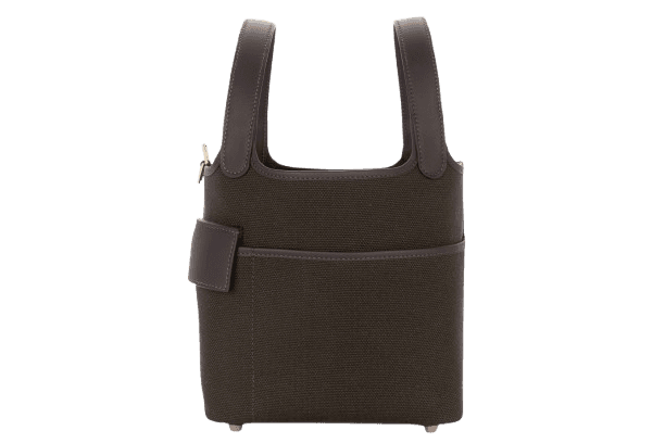 Hermès Picotin 18 Cargo Dark Bronze / Ebene Swift / Toile Gold Hardware