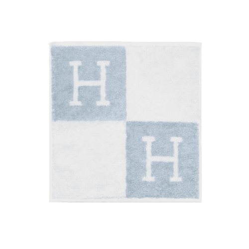 Hermès Avalon wash cloth bleu glacier