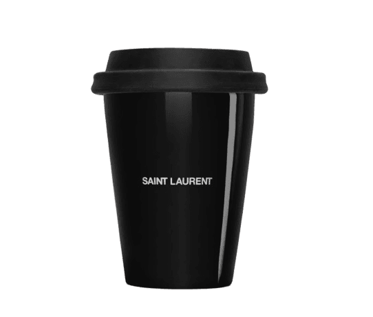 YSL Small Coffee Mug in Ceramic - Black