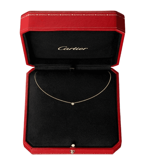 Cartier Extra-Small Yellow Gold and Diamond Cartier d'Amour Necklace