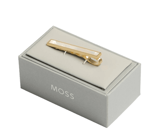 MOSS Gold Mother of Pearl Tie Bar