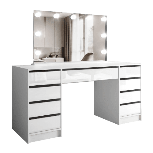 Ebern Designs Dressing Table with Mirror