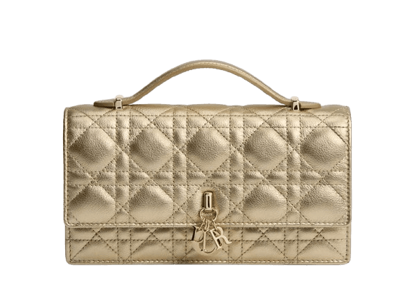 My Dior Mini Bag - Metallic Gold-Tone Cannage Calfskin