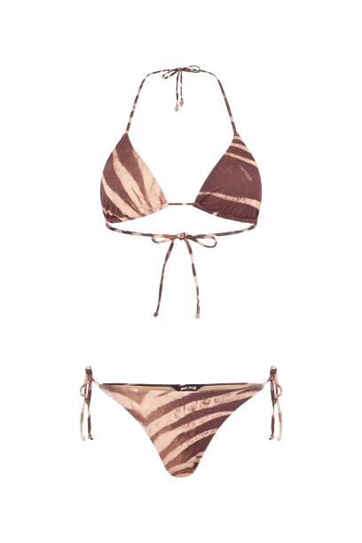 Roberto Cavalli Natural Barb Print Bikini