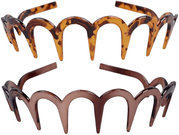 2PCS Zig Zag Shark Tooth Hairband
