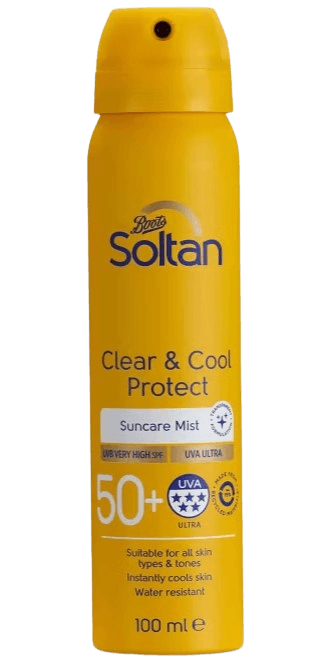 Soltan Clear & Cool Protect Suncare Mist SPF50+ 100ml