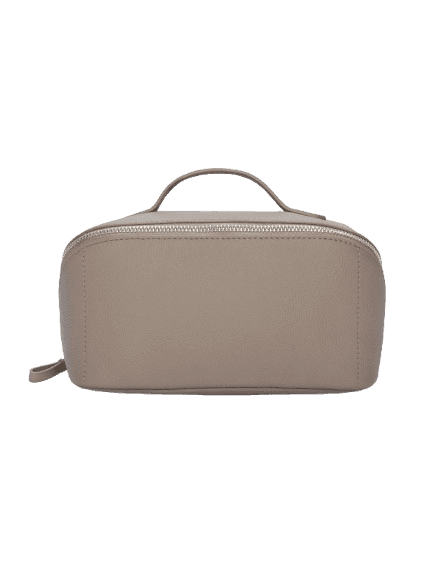 The White Company Saffiano Mini Fold Out Make-Up Case - Hot Chocolate