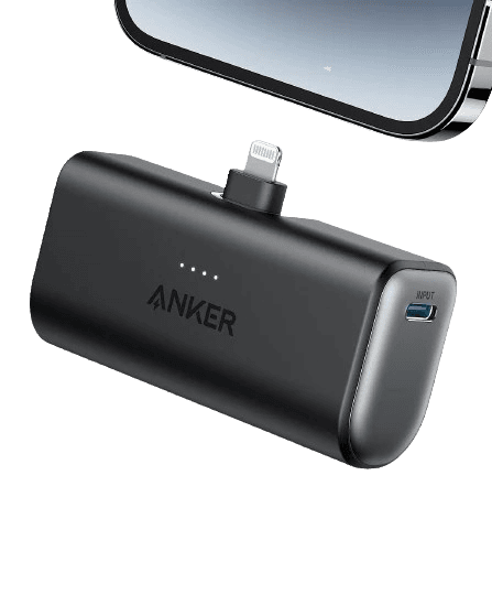 Anker Nano Power Bank, 5,000mAh, Built-In Lightning Connector, MFi Certified