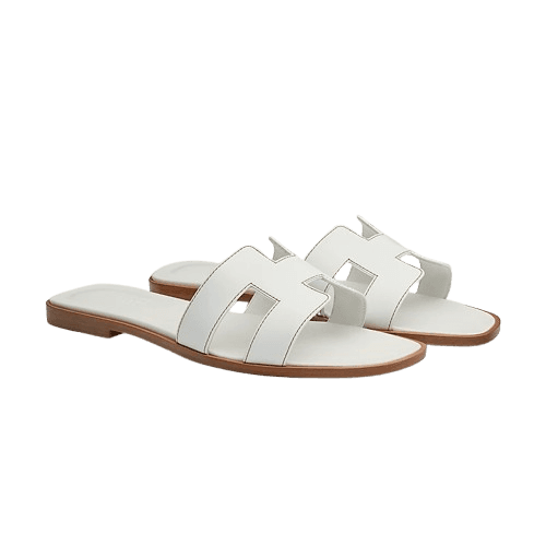 Hermes Oran sandal Blanc