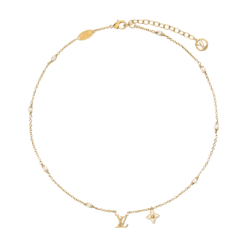 Louis Vuitton V Floragram XS Necklace