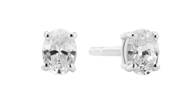 Wolf&Badger Earrings Ovale - Silver