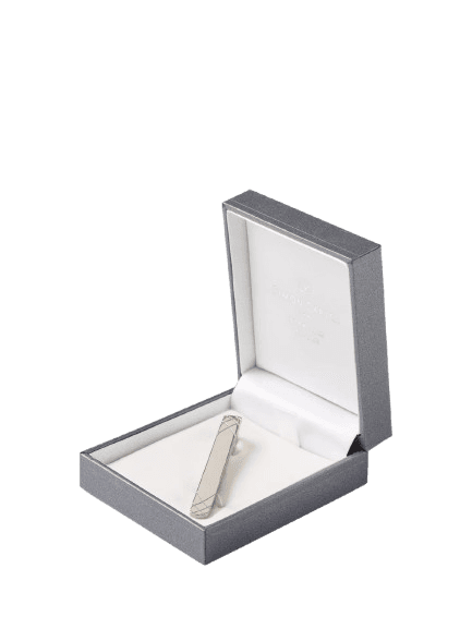 Simon Carter Sterling Silver Embossed Tie Slide