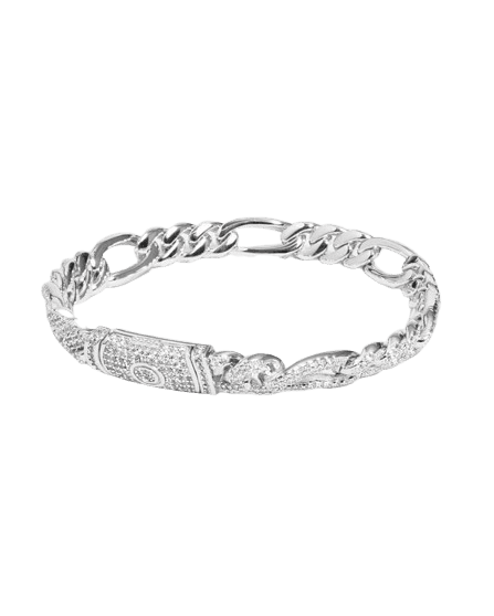 Cernucci 10mm Iced Figaro Bracelet