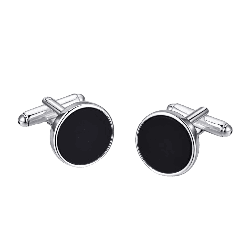 Men's Black Onyx Gemstone Cufflinks