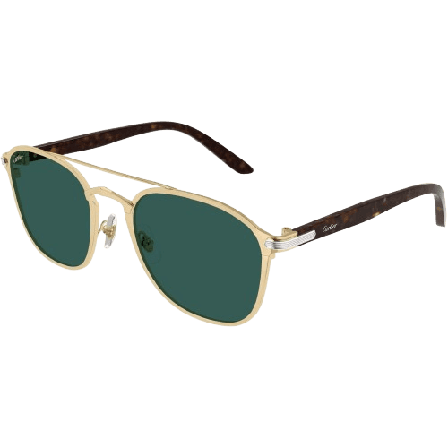 Cartier CT0012S Double-Bridge Rectangular Sunglasses