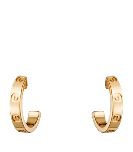 Cartier Yellow Gold LOVE Hoop Earrings