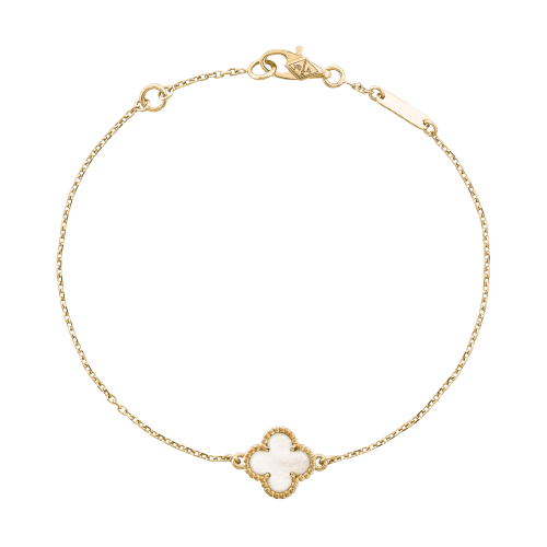 Van Cleef & Arpels Sweet Alhambra Bracelet 18K yellow gold, Mother-of-pearl