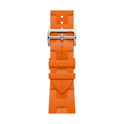 Hermes Band Apple Watch Hermès Single Tour 46 mm Deployment Buckle Kilim - Orange
