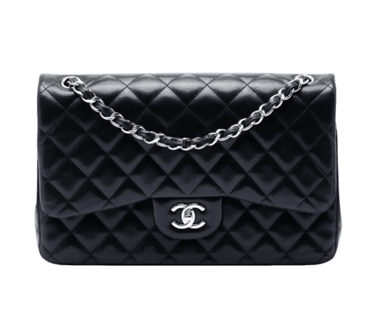 Chanel Jumbo Classic Lambskin Double Flap Shoulder Bag - Preloved