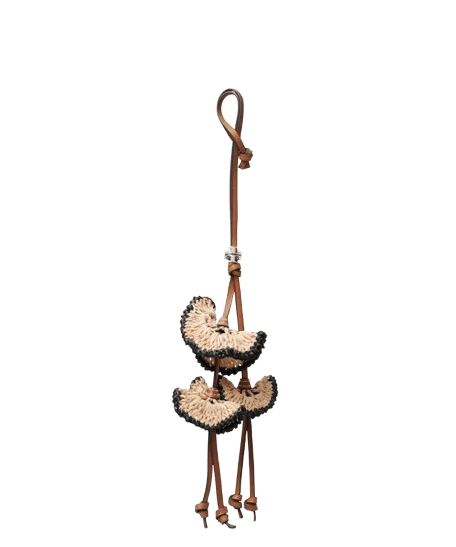 Tory Burch RAFFIA FLOWERS BAG CHARM