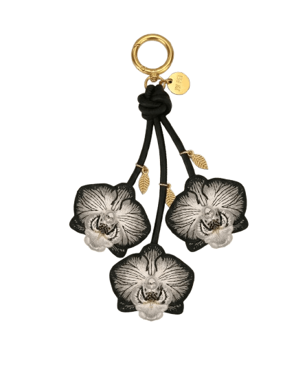 JW PEI Orchid Bag Charm - Black